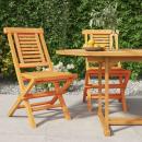 Gartenstühle 2 Stk. Klappbar 47x63x90 cm Massivholz Teak