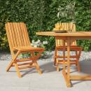 Gartenstühle 2 Stk. Klappbar 47x47x89 cm Massivholz Teak