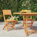 Gartenstühle 2 Stk. Klappbar 47x61x90 cm Massivholz Teak