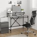 Schreibtisch Grau Sonoma 100x50x90 cm Holzwerkstoff und Eisen