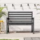 Gartenbank Grau 109x48x91,5 cm Massivholz Kiefer