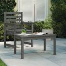 Gartentisch Grau 82,5x50,5x45 cm Massivholz Kiefer