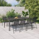 Gartentisch Anthrazit 200x100x71 cm Stahl