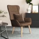 Relaxsessel Braun Stoff