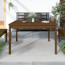 Gartentisch Honigbraun 121x82,5x76 cm Massivholz Kiefer