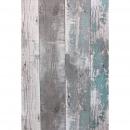 Noordwand Tapete Topchic Wooden Planks Dunkelgrau und Blau