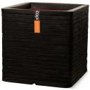 Capi Blumentopf Nature Row Quadratisch 40x40 cm Schwarz KBLRO903 