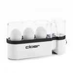 Cloer 6021 Single-Eierkocher, 300W, 3 Eier, weiß