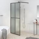 Duschwand für Walk-in Dusche 80x195 cm Dunkles Sicherheitsglas 