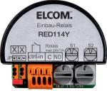 Elcom Schaltrelais 1-fach, mit Eingang, UP, 2-Draht, schwarz