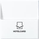 Jung A590CARDWW Hotelcard-Schalter (ohne Taster-Einsatz), Alpinweiß