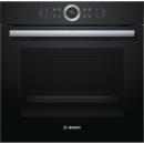 Bosch HBG675BB1 Serie 8 EEK: A+ Einbaubackofen, 56 cm breit, 71 l, 4D Heißluft, AutoPilot 10, Pyrolyse, schwarz