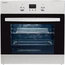 Exquisit EBE65-1H EEK: A Elektro-Einbaubackofen, 60 cm breit, 51 Liter, Heißluft, Grill, inox