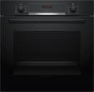 Bosch HBA533BB1 Serie 4 EEK: A Einbaubackofen, 60cm breit, 71 Liter, 3D Heißluft, EcoClean Direct, schwarz