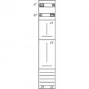 Eaton Electric ZSD-Z19A0574 Zählerfeld, 1-feldrig, vorbereitet, Version Z19A0574