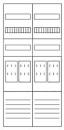 Eaton Electric ZSD-Z27B0019 Zählerfeld, 2-feldrig, vorbereitet, Version Z27B0019