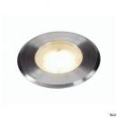 Slv 228412 DASAR® FLAT 80, Outdoor Bodeneinbauleuchte, LED, 3000K, IP67, rund, edels