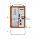 Walther Werke WAV0160R1 Anschlussverteilerschrank 44kVA mit Zählerplatz, RCD Typ B, 5 LS, 3 CE