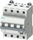 Siemens 5SU1346-7FP16 FI/LS-Schalter, 6 kA, 4P Typ A, 30 mA, C-Char, In: 16A Un: 400V