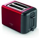 Bosch TAT3P424DE Kompakt Toaster, 970W. DesignLine, Auftau- und Aufwärmfunktion, Gleichmäßiges Röstbild, Rot