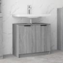 Badschrank Grau Sonoma 64,5x33,5x59 cm Holzwerkstoff