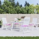 Gartenstuhl-Kissen 4 Stk. Rosa 50x50x3 cm Stoff