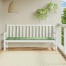 Gartenbank-Auflage Blattmuster 200x50x3 cm Stoff