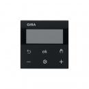 Gira 5394005 System 3000 Raumtemperaturregler BT, System 55, schwarz matt
