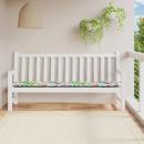 Gartenbank-Auflage Mehrfarbig 200x50x3 cm Stoff