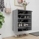 Schuhschrank Grau Sonoma 60x35x70 cm Holzwerkstoff