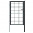 Mesh-Gartentor Verzinkter Stahl 100 x 250 cm Grau