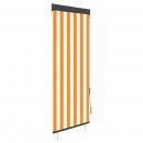 Außenrollo 60 x 250 cm Weiß und Orange