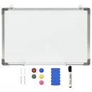 Magnetisches Whiteboard Weiß 50 x 35 cm Stahl