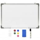 Magnetisches Whiteboard Weiß 60 x 40 cm Stahl