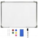 Magnetisches Whiteboard Weiß 70 x 50 cm Stahl