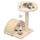 Katzen-Kratzbaum Sisal 40 cm Beige und Braun