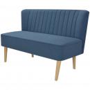 Sofa Stoff 117x55,5x77 cm Blau 