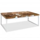 Couchtisch Teak Harz 110x60x40 cm