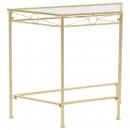 Beistelltisch Vintage-Stil Metall 87x34x73 cm Gold 