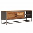 TV-Schrank Recyceltes Teakholz und Stahl 120x30x40 cm