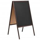 Tafel Kundenstopper Doppelseitig Zedernholz Freistehend 60×80cm