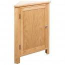 Eckschrank 59x45x80 cm Massivholz Eiche