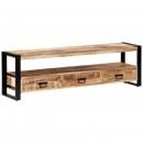 TV-Schrank 150 x 30 x 45 cm Massivholz Mango