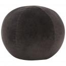 Pouf Baumwollsamt 50×35 cm Anthrazit  