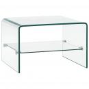 Couchtisch Transparent 50×45×33 cm Hartglas 