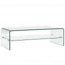 Couchtisch Transparent 98×45×31 cm Hartglas 