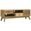 TV-Schrank mit Mustern Braun 120x30x42 cm Holz