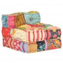 Modularer Pouf Patchwork Stoff