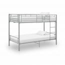 Etagenbett Grau Metall 90×200 cm