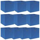 Aufbewahrungsboxen 10 Stk. Blau 32x32x32 cm Stoff